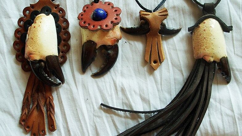 Genuine leather amulets for people at high risk