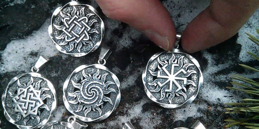 Slavic amulet attracting wealth made of silver