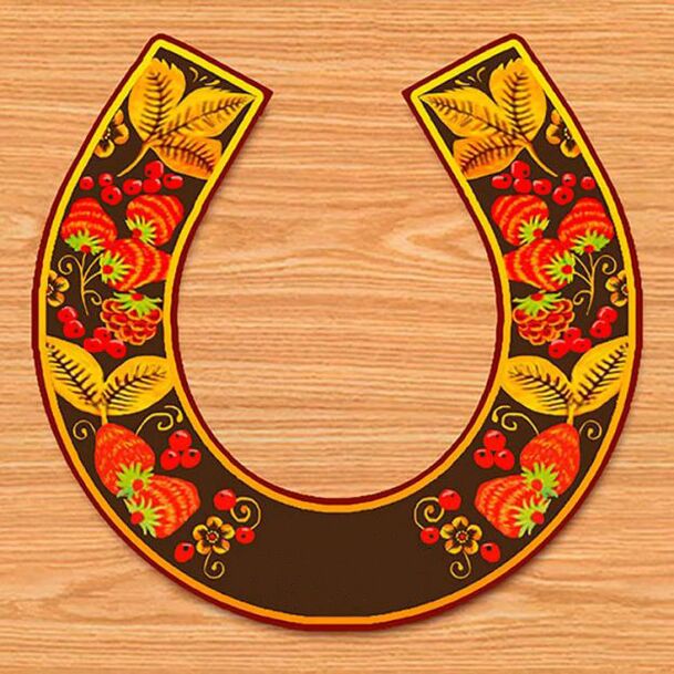 Horseshoe charm brings luck and wealth