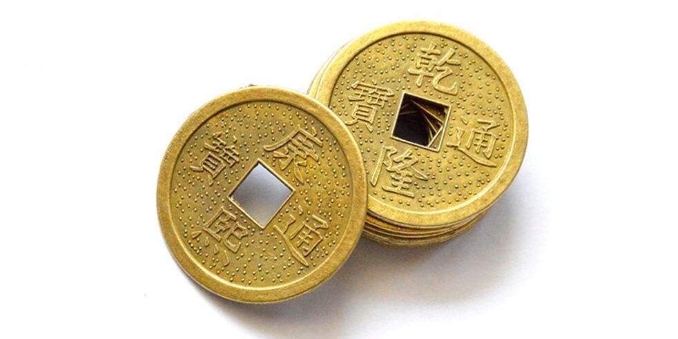 Chinese coins as a lucky charm