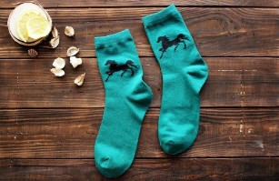 Green socks